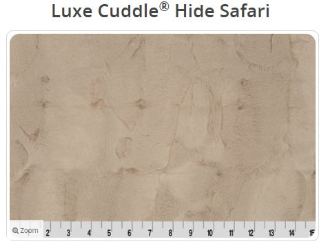 Luxe Cuddle Hide Safari- Shannon Fabrics