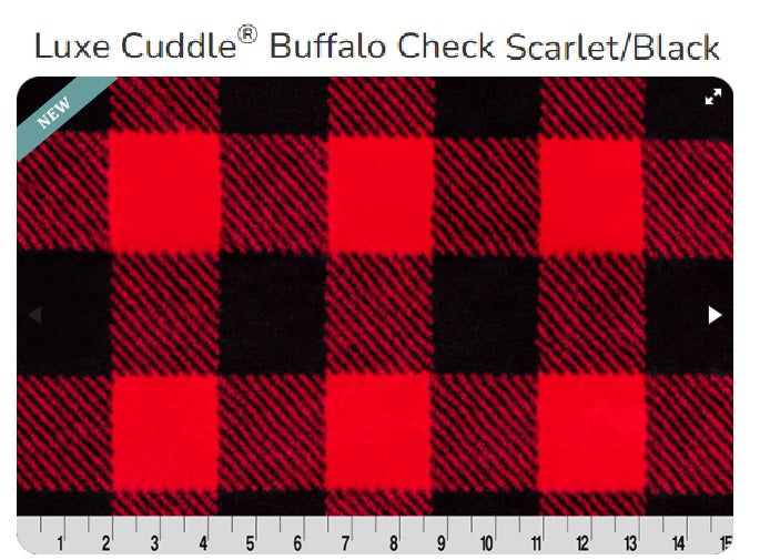 Luxe Cuddle Buffalo Check Scarlet/Black