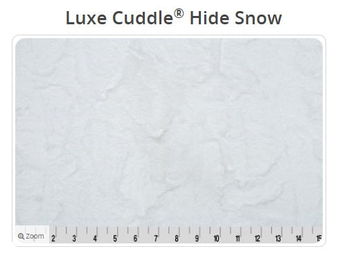 Luxe Cuddle Hide Snow White - Shannon Fabrics