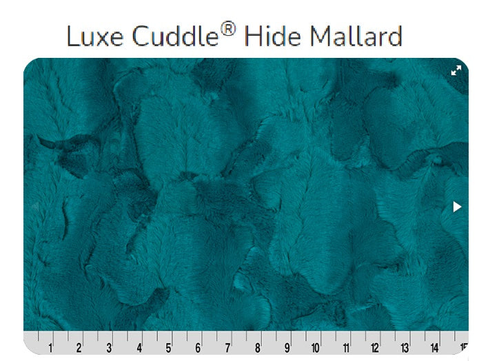 Luxe Cuddle Hide Mallard - Shannon Fabrics