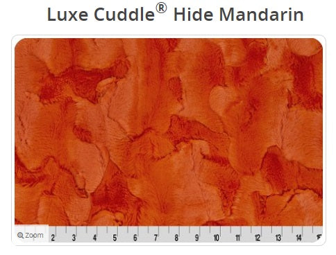Luxe Cuddle Hide Mandarin- Shannon Fabrics