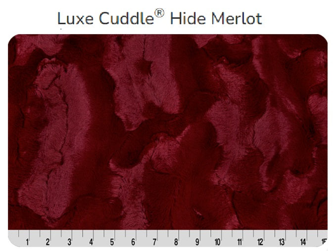 Luxe Cuddle Hide Merlot- Shannon Fabrics