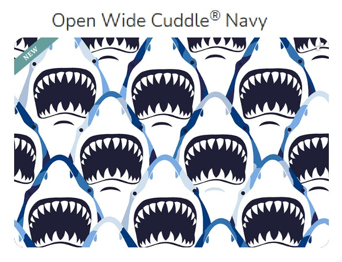 Open Wide DIGITAL Cuddle Navy - Shannon Fabrics