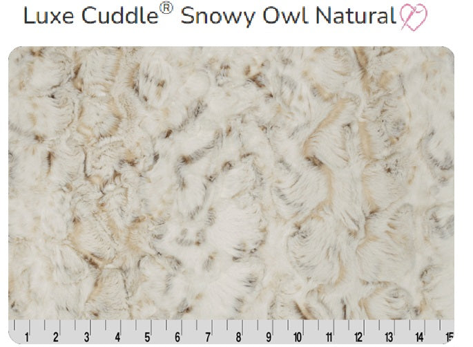 Luxe Cuddle Snowy Owl Natural