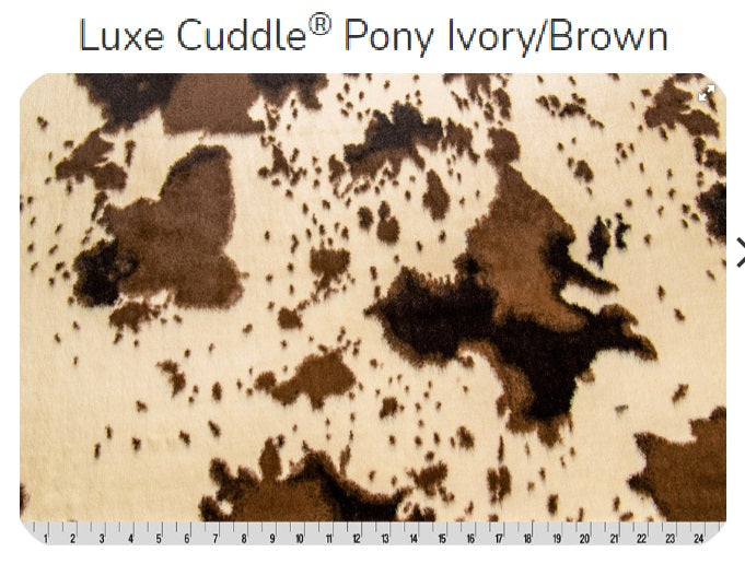 Luxe Cuddle Pony Ivory/Brown