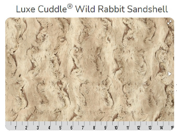 Wild Rabbit Sandshell LUXE Minky - Shannon Minky - Cuddle Minky