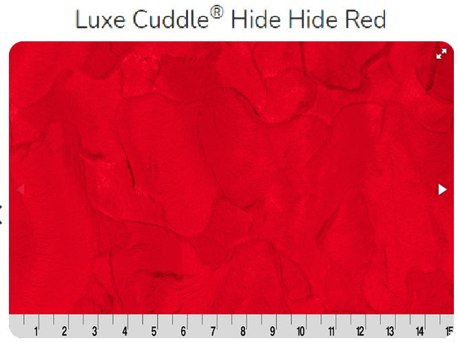 Luxe Cuddle Hide Red- Shannon Fabrics