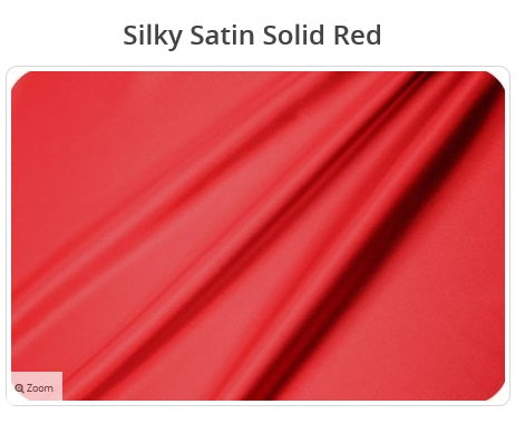 Red Silky Satin Solid