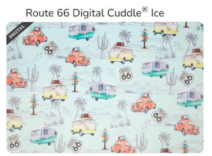 Route 66 DIGITAL Cuddle Snow- Shannon Fabrics