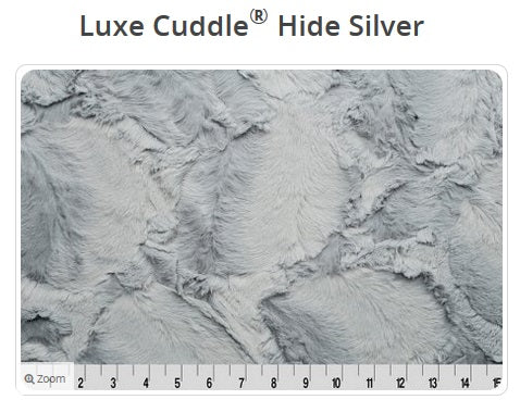 Luxe Cuddle Hide Silver - Shannon Fabrics