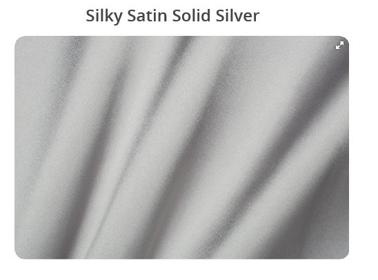 Silver Silky Satin Solid