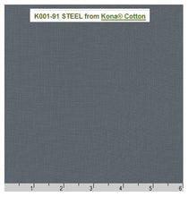 Load image into Gallery viewer, Steel (Charcoal)  Kona Cotton

