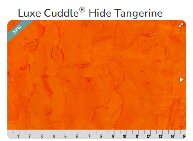 Luxe Cuddle Hide Tangerine