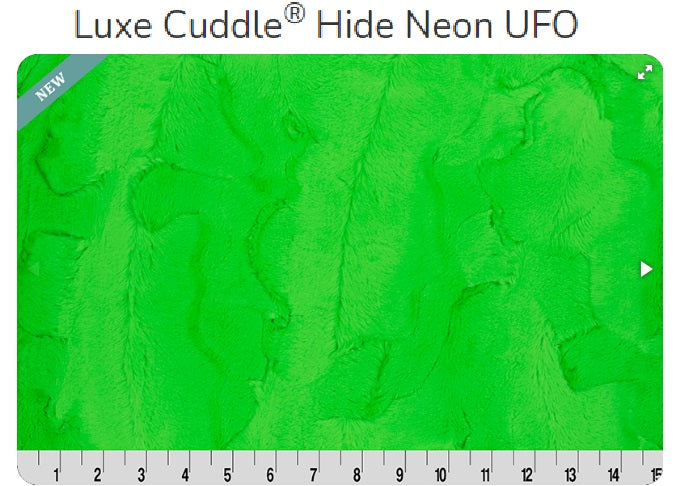 Luxe Cuddle Hide Neon UFO- Shannon Fabrics